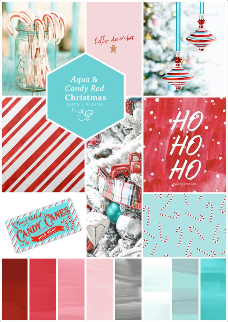 Tasty and playful Christmas moodboard